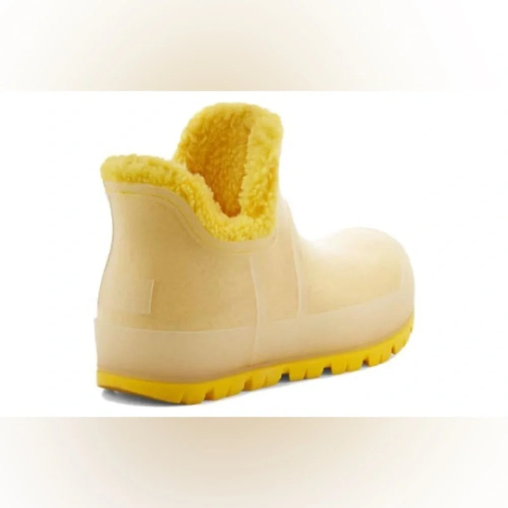 UGG RAINCLOUD Canary CLEAR WATERPROOF RUBBER 1132070 Women’s Size 6 EUC